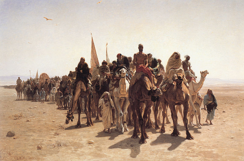 Pilgrims Going to Mecca, Painted in 1861 (Oil on Canvas), by Leon Belly
